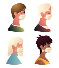 people medical masks