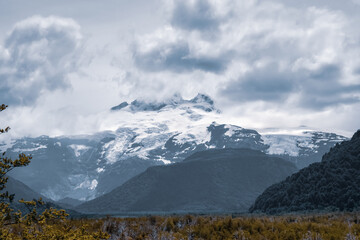 glacier in the mountains Patagonia argentina