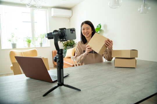 Posting on Social Media in Home Office
