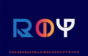 Fototapeta calligraphy alphabet capital lettering a to z font family obraz