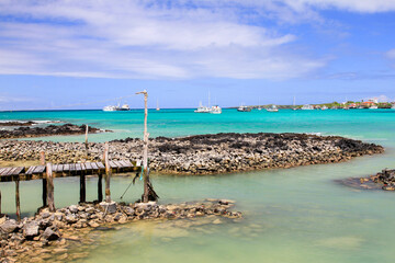 beach and sea in Galapagos 