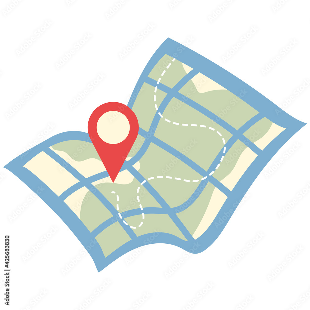 Poster navigation map pointer