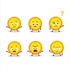 Cartoon character of italian cheese pizza with what expression