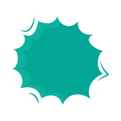 turquoise scream bubble