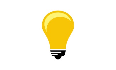 vector logo light bulb