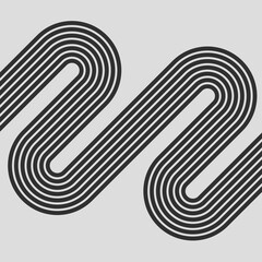 Minimalistic style. Abstract modern geometric background with lines. 