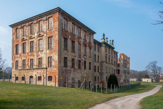 Deutschland, Sachsen-Anhalt, Zerbst, Zerbster Schloss, einst Residenz von Sophie Auguste Friederike von Anhalt-Zerbst, sp&auml;tere Zarin von Russland Katharina die Gro&szlig;e.
