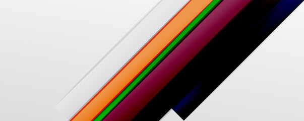 Color abstract lines trendy geometric background for business or technology presentation, internet poster or web brochure cover, wallpaper