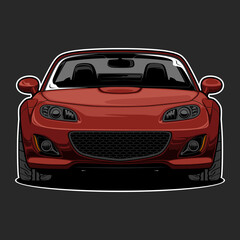 car vector illustration for conceptual design