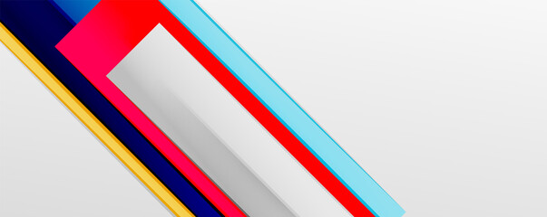 Color abstract lines trendy geometric background for business or technology presentation, internet poster or web brochure cover, wallpaper