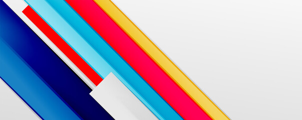 Multicolored lines background. Design template for business or technology presentations, internet posters or web brochure covers