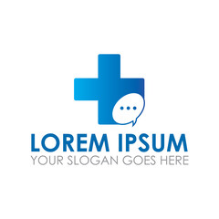 medical talk vector , medical logo