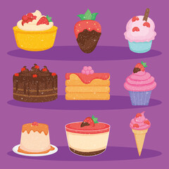 sweet desserts collection