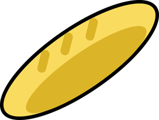 baguette icon vector