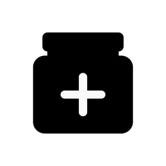 Obraz premium medical jar icon vector