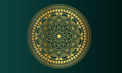 Arabic Mandala Design Template 