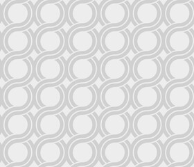 Greek waves seamless vector pattern or braided chain ornament.