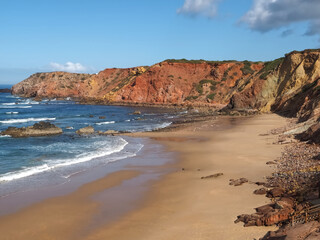 Carrapateira at the West Algarve coast of Portugal
