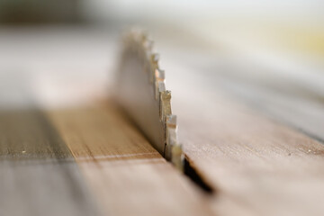 photograph of cutting table for carpentry or workshop
