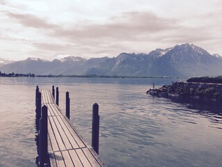 pier on the lake