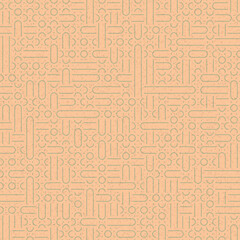 Abstract Geometric Pattern generative computational art illustration