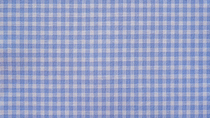 Texture of tablecloth, Checkered pattern and blue tone, Cloth wallpaper background