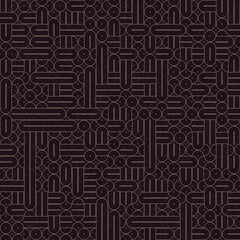Abstract Geometric Pattern generative computational art illustration