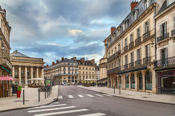 Fototapeta na wymiar Street in Dijon, France