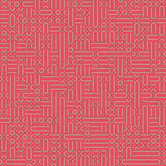 Abstract Geometric Pattern generative computational art illustration