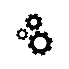 Gear icon simple illustration