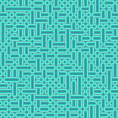 Abstract Geometric Pattern generative computational art illustration