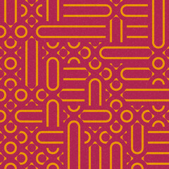 Fototapeta premium Abstract Geometric Pattern generative computational art illustration