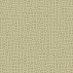 Abstract Geometric Pattern generative computational art illustration