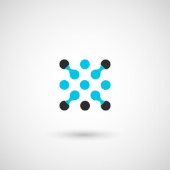 Vector element isolated shape. Biology scientific sign. Energy communication icon