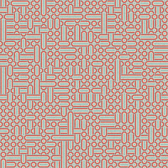 Abstract Geometric Pattern generative computational art illustration