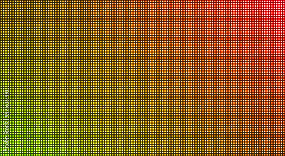 Wall mural led screen. television texture. pixel background. lcd monitor with points. digital display. yellow t