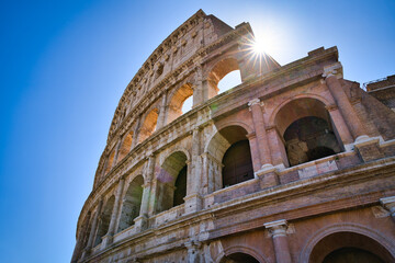 Naklejka premium View of Colosseum, Rome, Italy