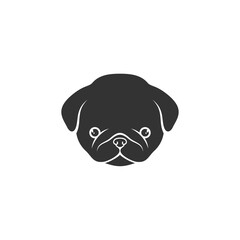 Baby dog logo design vector illustration, Creative Dog logo design concept template, symbols icons