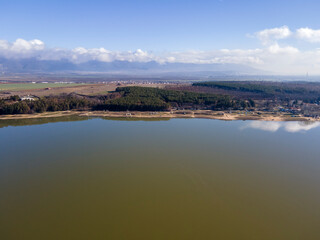 Aerial view of Koprinka Reservoir, Bulgaria