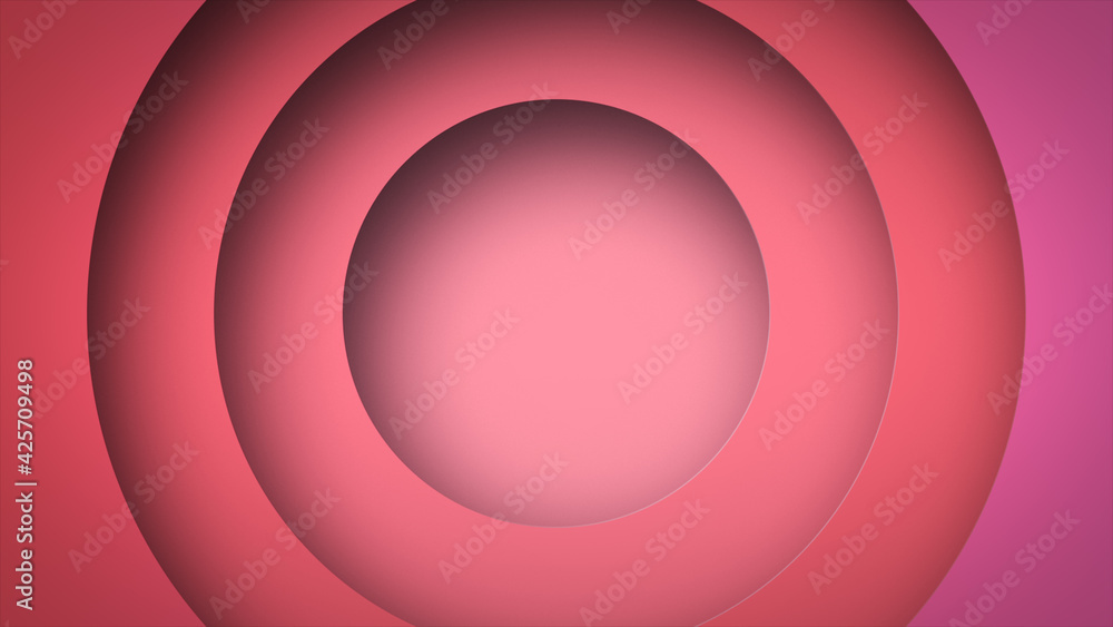 Poster circle shape dynamic geometric ping color abstract background