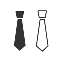 Necktie Icon Vector Illustration Design. Necktie line icon.Necktie icon. Tie symbol line sign design.