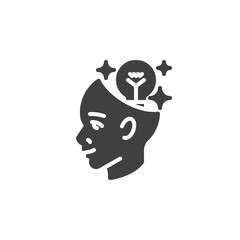 Creativity, thinking vector icon