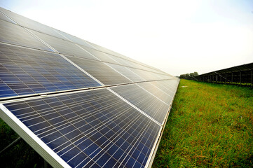 solar panels on a roof