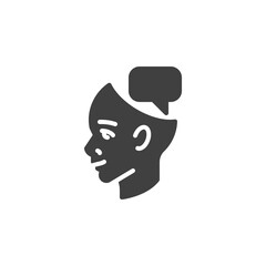 Creative idea thinking vector icon