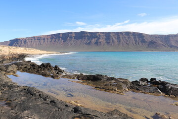 Paysages La Graciosa Lanzarote Îles Canaries Espagne 