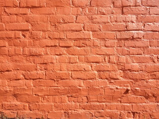 old red brickwork background and texture