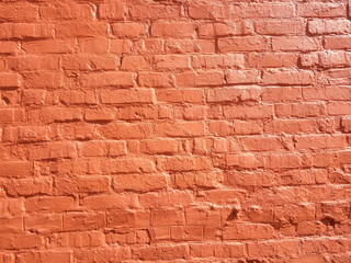 old red brickwork background and texture 