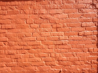 old red brickwork background and texture