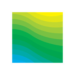 Green gradient background icon design template vector