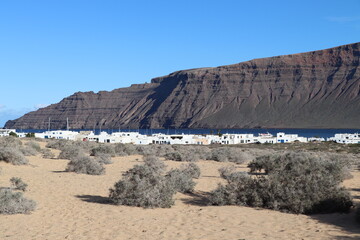 Paysages La Graciosa Lanzarote Îles Canaries Espagne